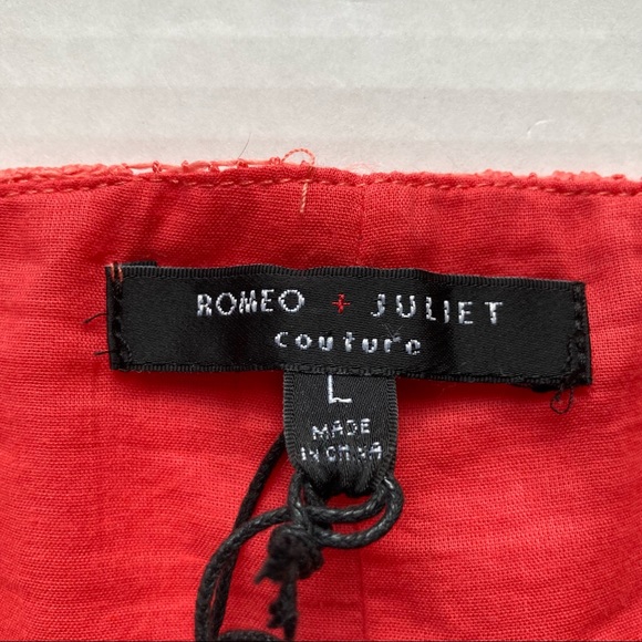 🆕 Romeo + Juliet Couture Coral Lace Dress Size L - Picture 8 of 17